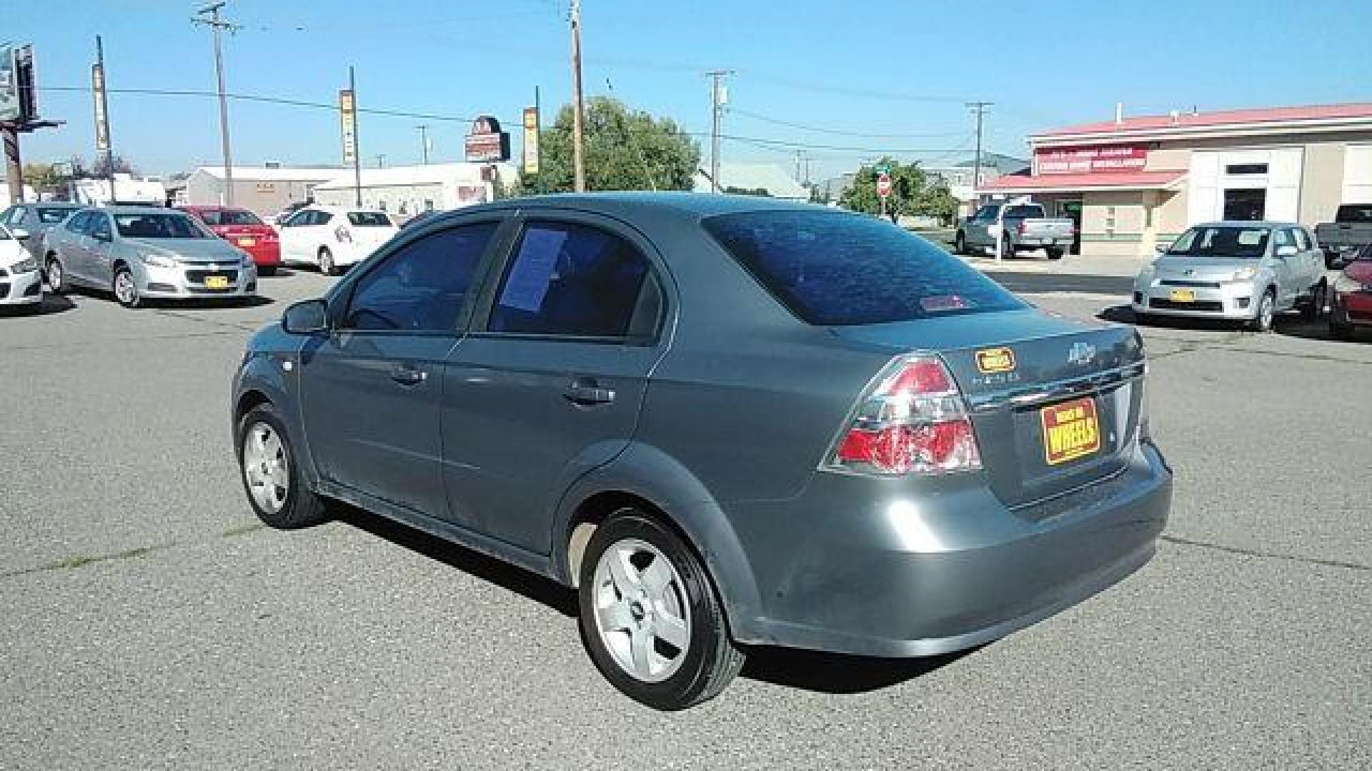 2007 Medium Gray Metallic Chevrolet Aveo LT 4-Door (KL1TG56647B) with an 2.2L L4 DOHC 16V engine, located at 1821 N Montana Ave., Helena, MT, 59601, 0.000000, 0.000000 - Photo#6