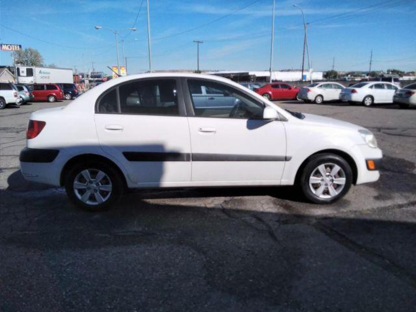 2007 Kia Rio LX (KNADE123776) with an 1.6L L4 DOHC 16V engine, located at 4047 Montana Ave., Billings, MT, 59101, 45.770847, -108.529800 - Photo#4