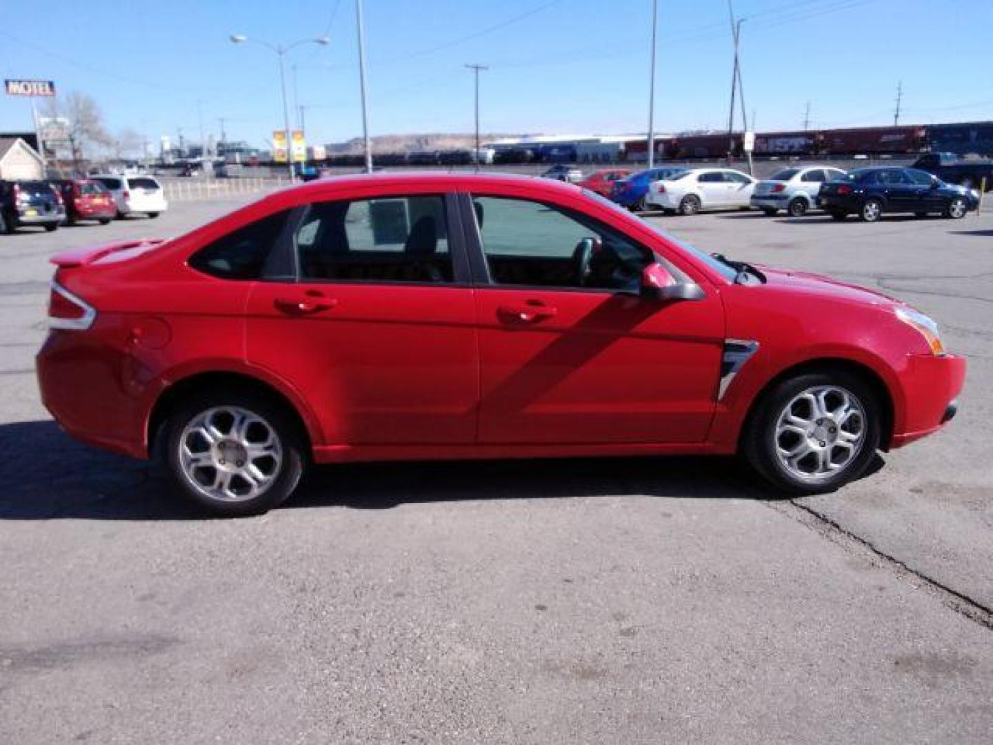 2008 Ford Focus SES Sedan (1FAHP35N98W) with an 2.0L L4 DOHC 16V engine, located at 4047 Montana Ave., Billings, MT, 59101, 45.770847, -108.529800 - Photo#3