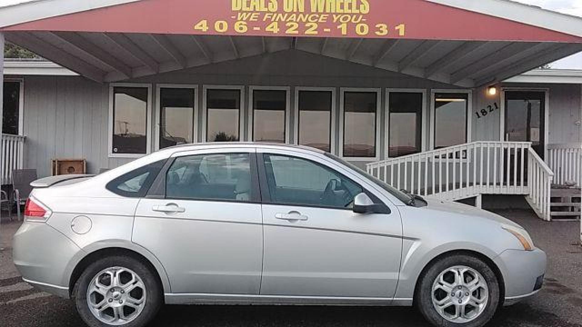 2009 Brilliant Silver Met Ford Focus SES Sedan (1FAHP36N89W) with an 2.0L L4 DOHC 16V engine, located at 1821 N Montana Ave., Helena, MT, 59601, 0.000000, 0.000000 - Photo#3