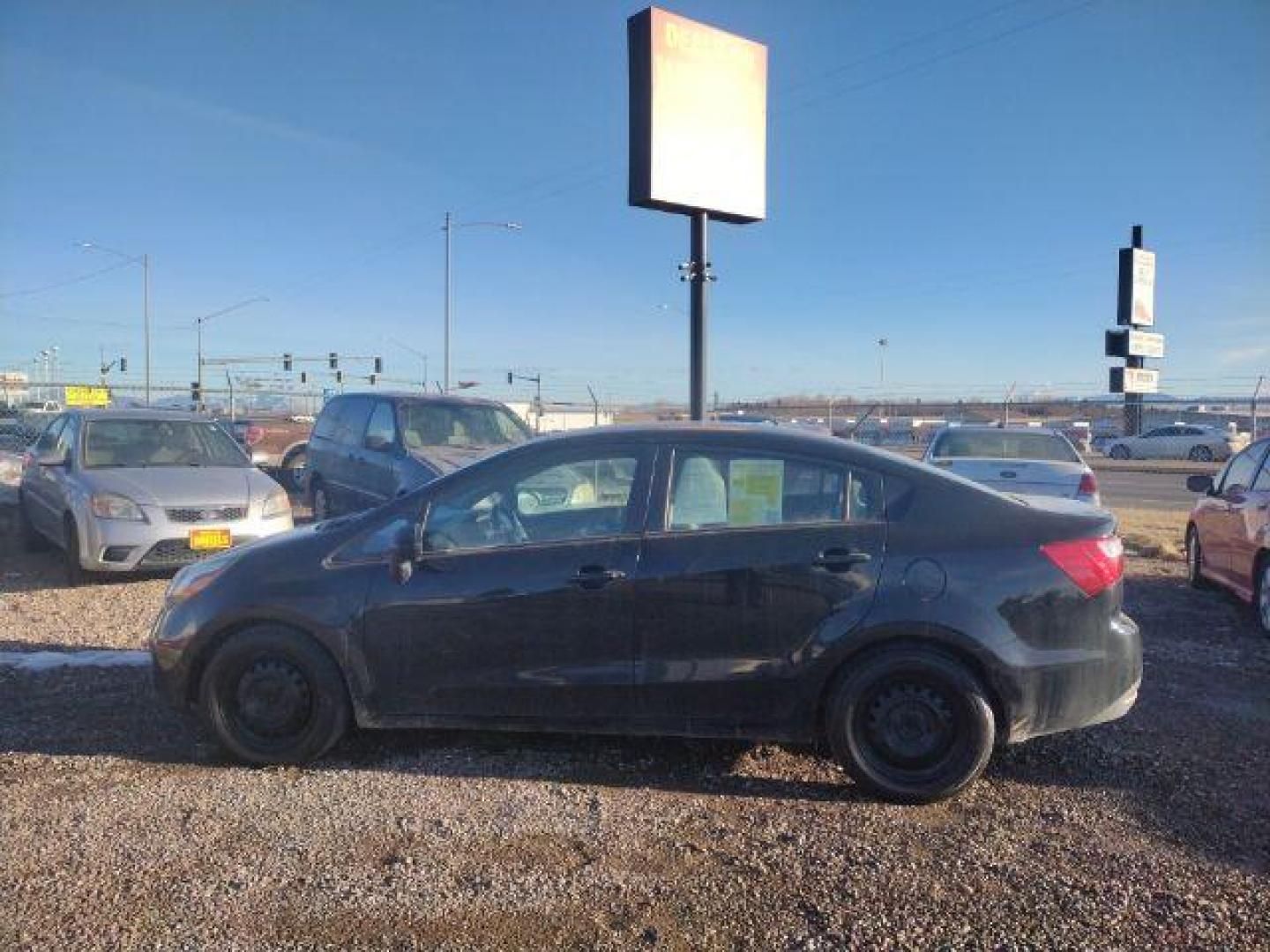 2013 Aurora Black Pearl Kia Rio LX (KNADM4A33D6) with an 1.6L L4 DOHC 16V engine, located at 4801 10th Ave S,, Great Falls, MT, 59405, 0.000000, 0.000000 - Photo#1