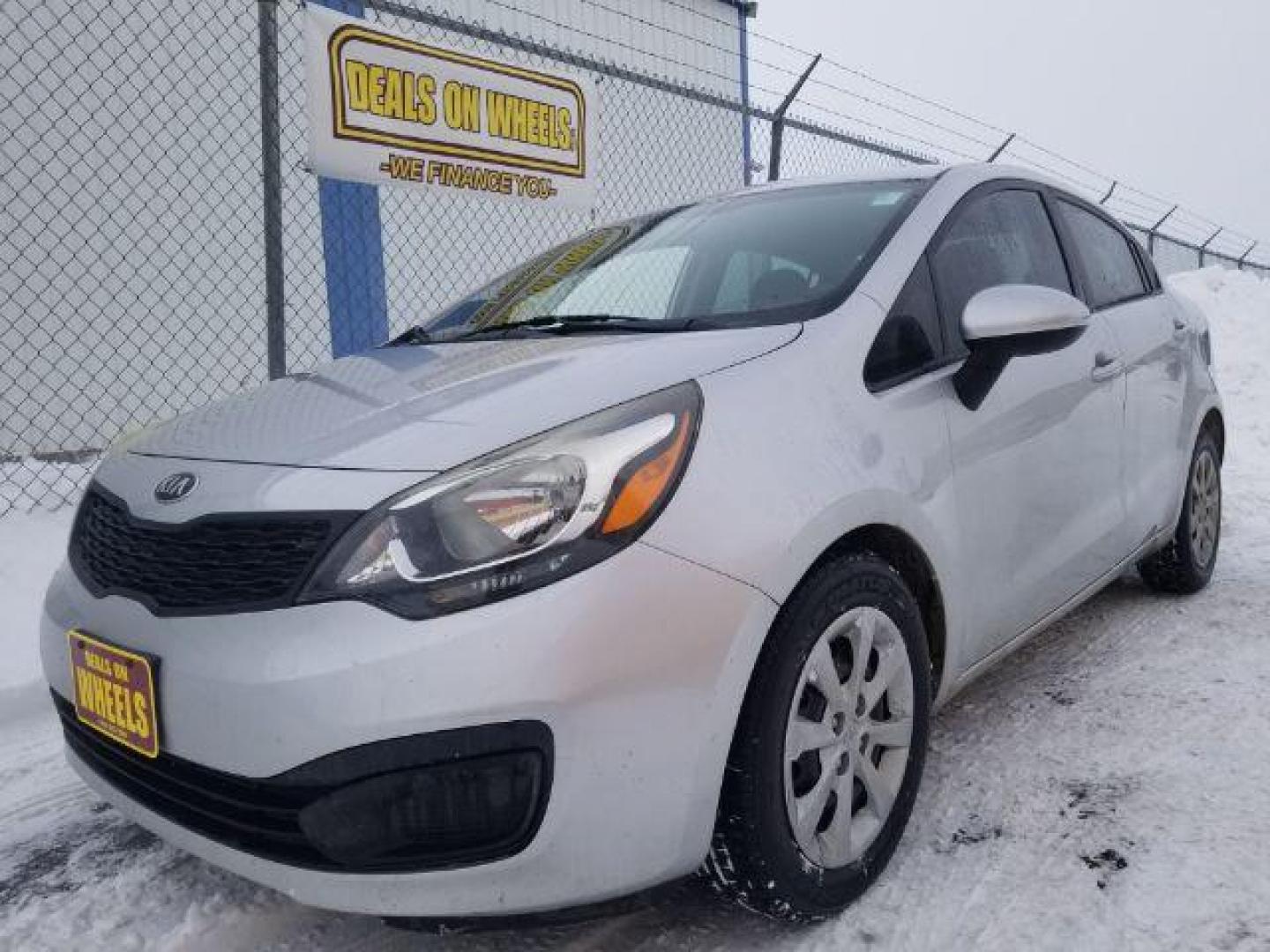 2014 Kia Rio LX (KNADM4A34E6) with an 1.6L L4 DOHC 16V engine, located at 1800 West Broadway, Missoula, 59808, (406) 543-1986, 46.881348, -114.023628 - Photo#0