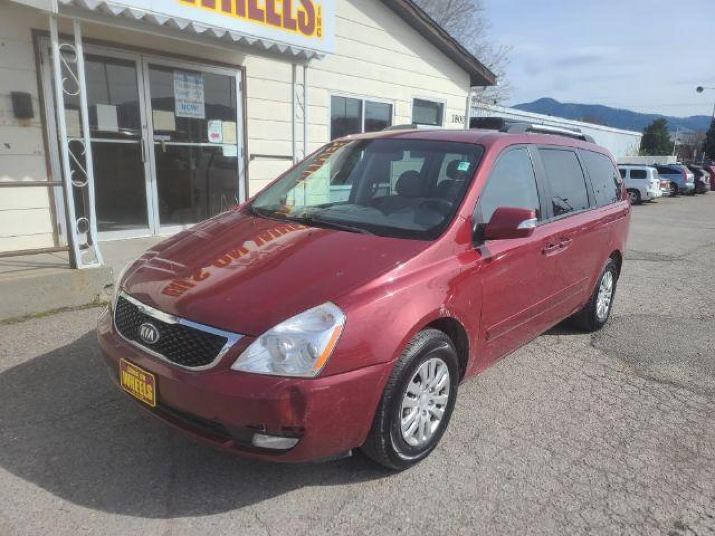 2014 Kia Sedona LX LWB (KNDMG4C78E6) with an 3.8L V6 DOHC 24V engine, 5-Speed Automatic transmission, located at 1800 West Broadway, Missoula, 59808, (406) 543-1986, 46.881348, -114.023628 - Photo#0