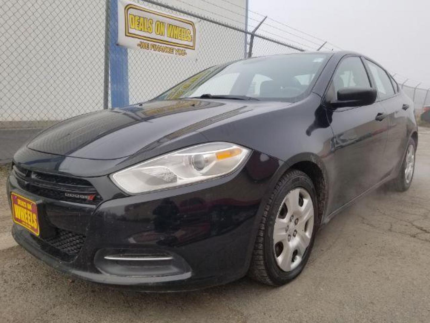 2016 Black Dodge Dart SE (1C3CDFAA7GD) with an 2.0L L4 DOHC 16V TUR engine, located at 601 E. Idaho St., Kalispell, MT, 59901, (406) 300-4664, 0.000000, 0.000000 - Photo#0